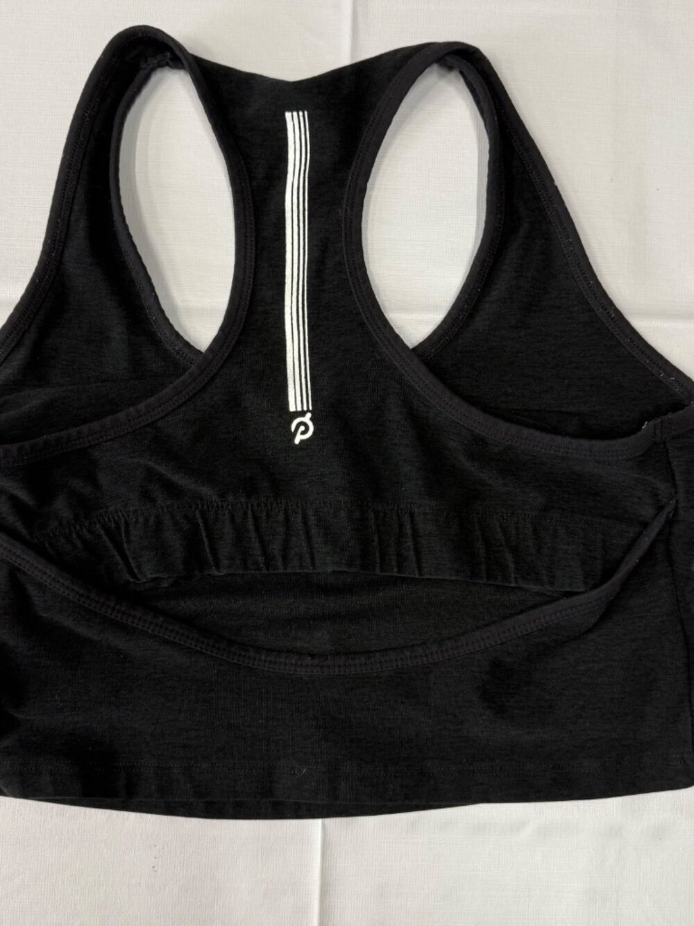 Peloton sports bra racerback design open back XL dark gray - Picture 2 of 9